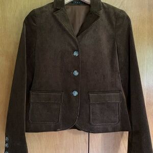 Theory Brown Corduroy Blazer, size 4
